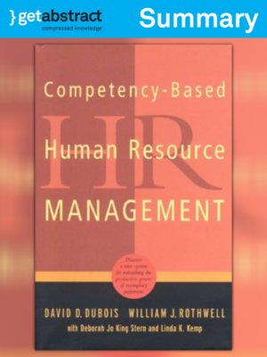 cover image of Competency-Based Human Resource Management (Summary)